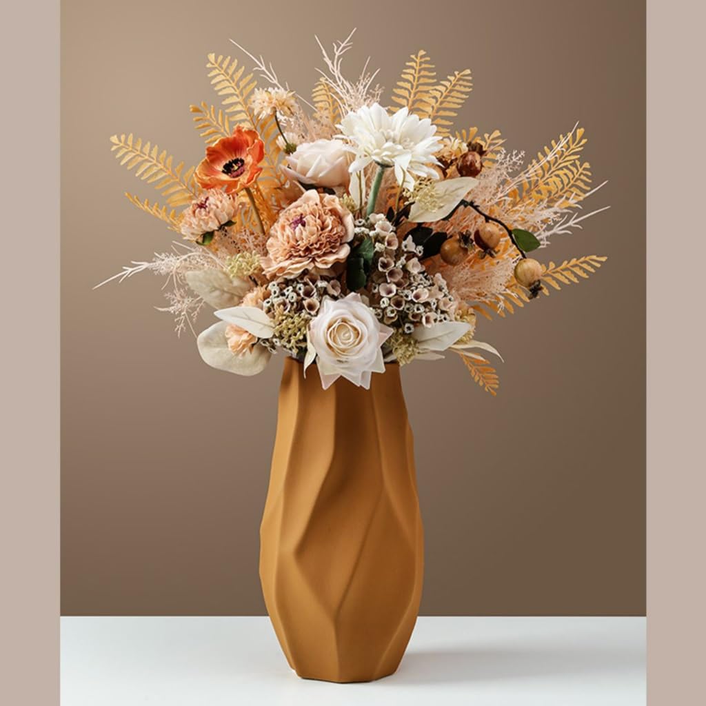 Jarrón Florero de cerámica, decoración Moderna, arreglo Simple Flor habitación for Sala Estar, Flores secas, del hogar, gabinete TV Jarrón para Mesa