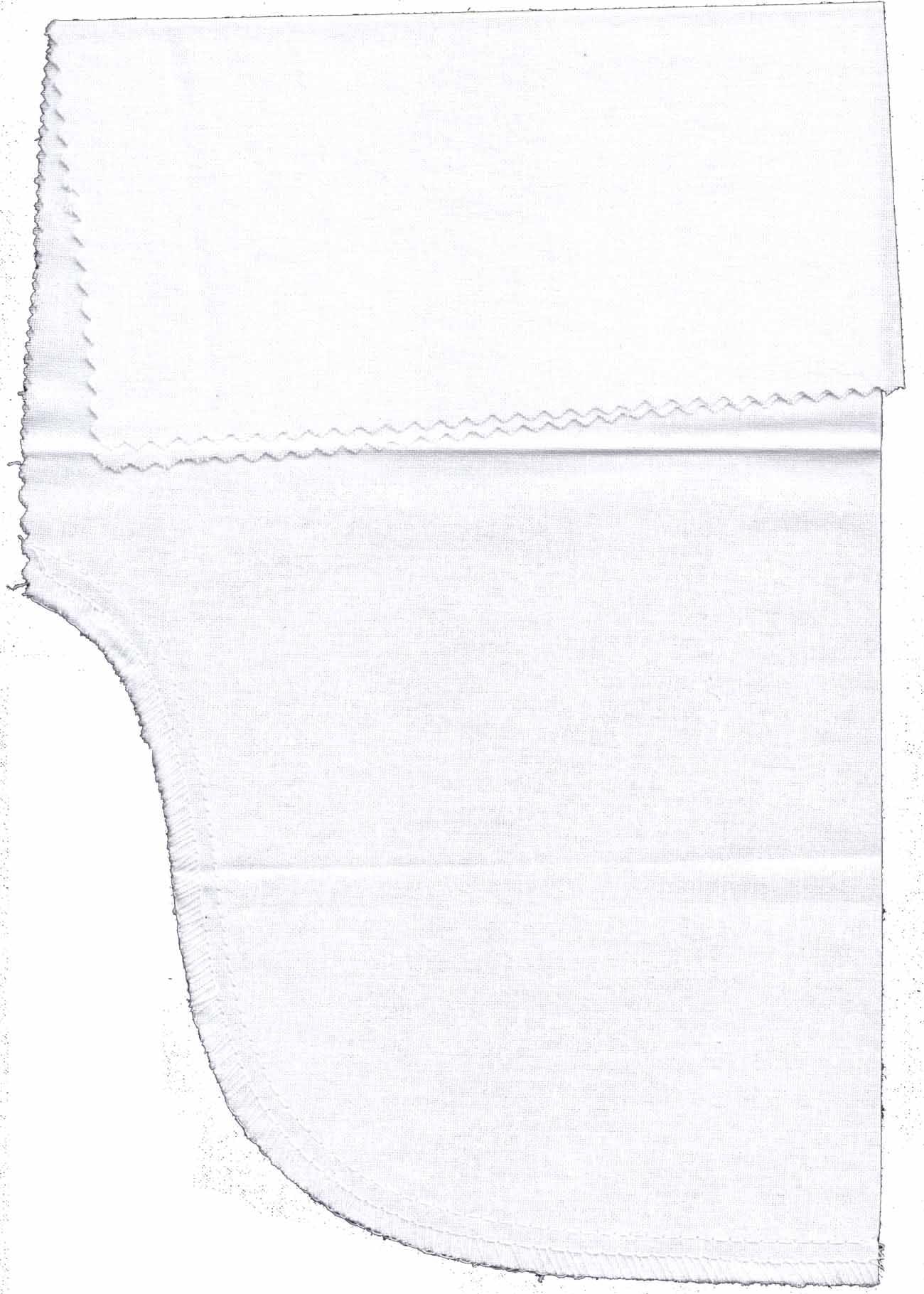 -Dimecrafts Sew-in Repair Side Pocket for Replacement of Trousers/Jeans 1-Count per Package (White)