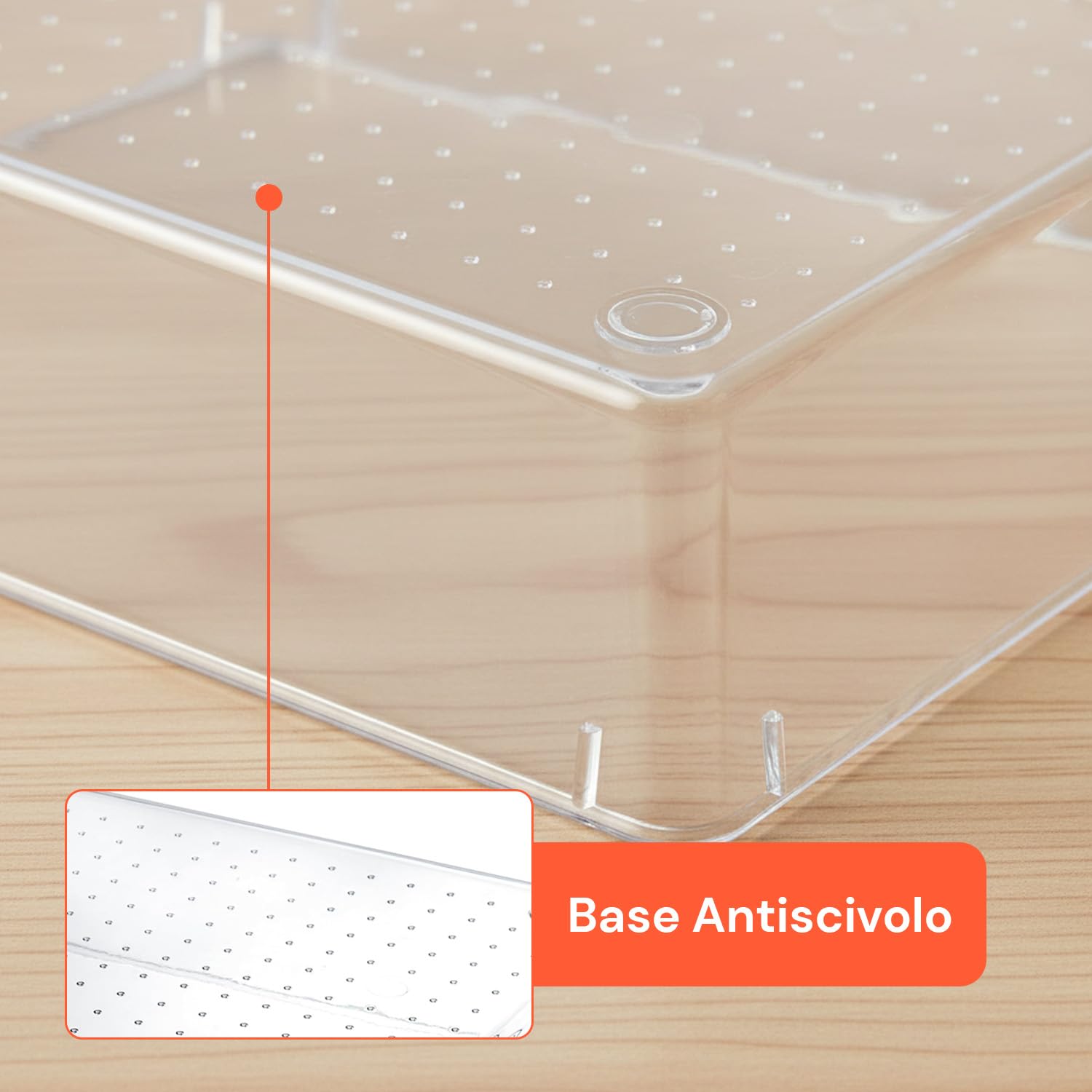 Avilia – Set 25 Organizer Trasparenti per Cassetti e Scrivanie Multiuso Impilabili in Plastica Resistente, Ideali per Cucina, Ufficio e Bagno, Facili da Pulire e Modulari per Ogni Spazio