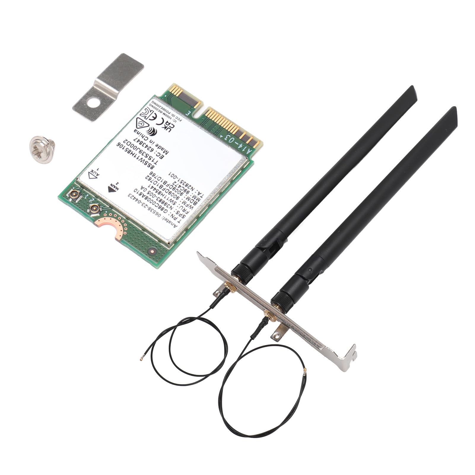 Sxhlseller Scheda WiFi 7 Tri Band BE200NGW 5800 Mbps |Adattatore Wireless 6G per Laptop Desktop MU MIMO Bluetooth 5.4 (Scheda WiFi 7 con antenna e staffa)