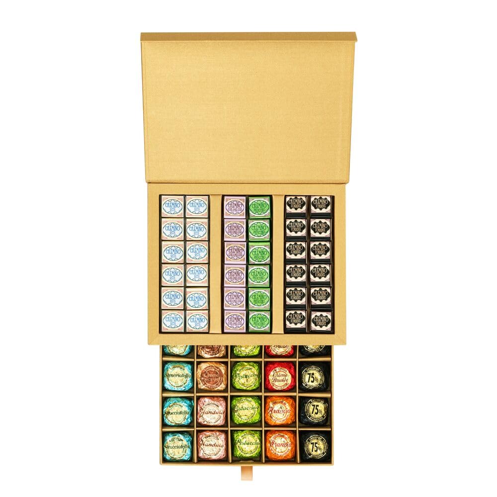Venchi - Prestige Geschenkset mit Chocoviar- und Cremini-Pralinen, 800 g – Glutenfrei - Geschenkidee