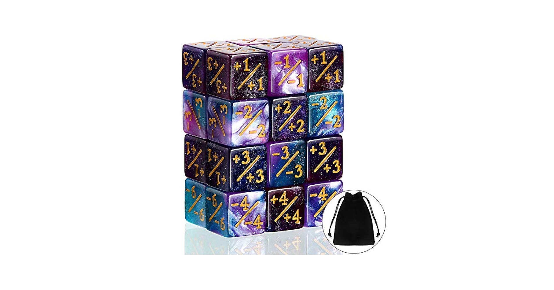 Amazon.com: Sumind 24 Pcs Magic Life Counter Dice -1/+1