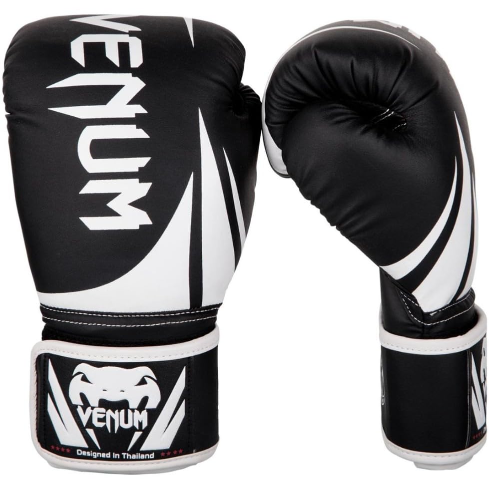 Venum Challenger 2.0 Boxing Gloves - for Kids Black/White 8-Ounce
