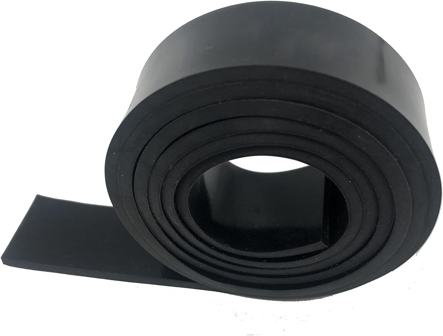 LMS Black Thin Heat Resistant Silicone Rubber Roll Strips High Temp 60A, No Adhesive DIY Gaskets Material for Seals, Supports, Pipeline, Bumpers, Protection,Abrasion (1/8 inchx2 inchx3.3ft, Black)