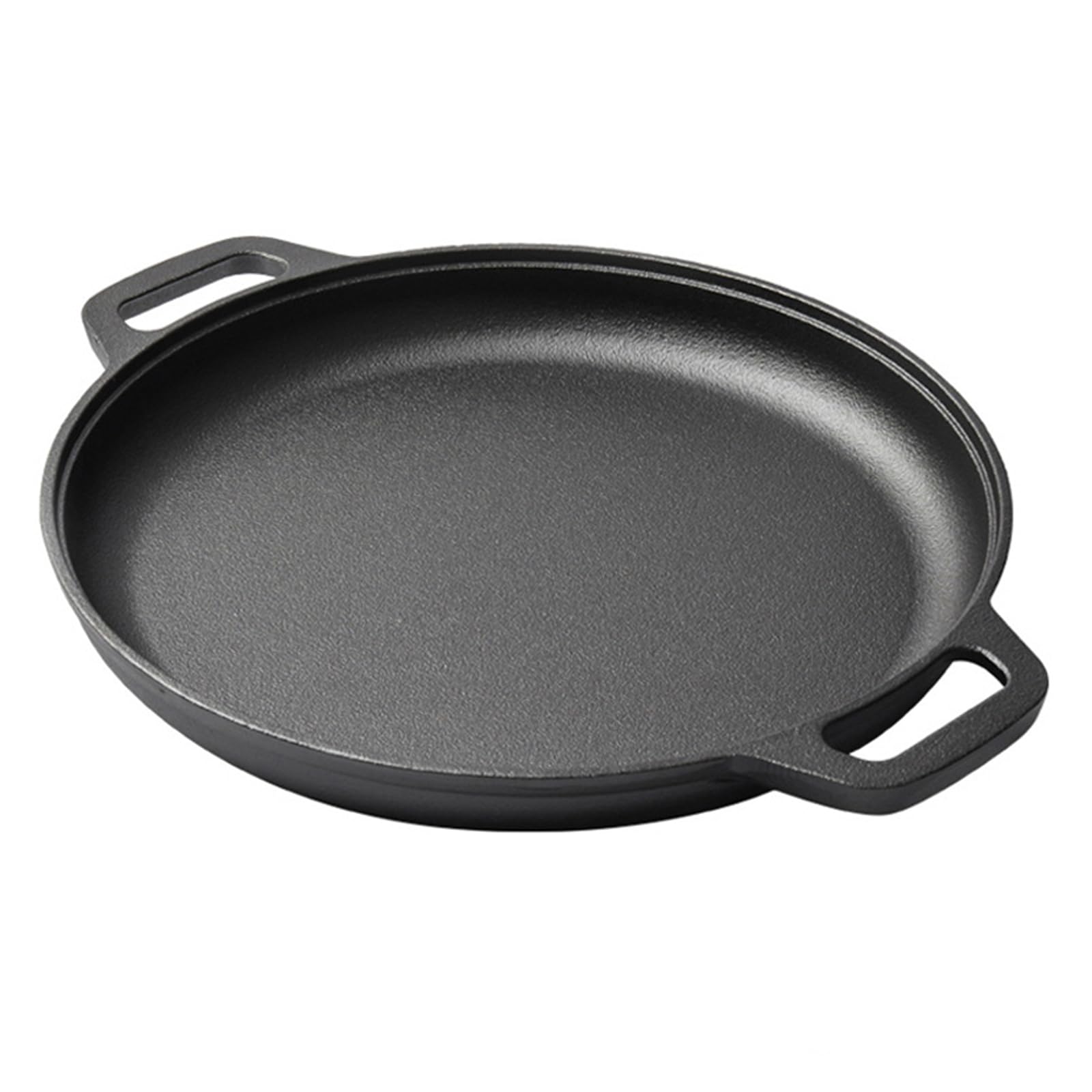 Carotoe Multicolor Strong Wrought Iron Fryingpan With Double Pulls For Pancakes And Stovetop Cooking Even Heat Distribution Permanent Double Ear Fryingpan