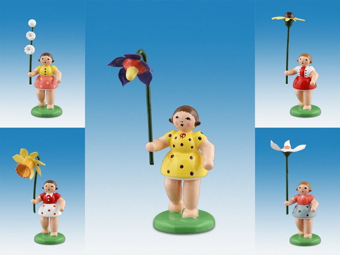 Figurine de la taille d'exception 7cm Rudolphs Schatzkiste art en bois