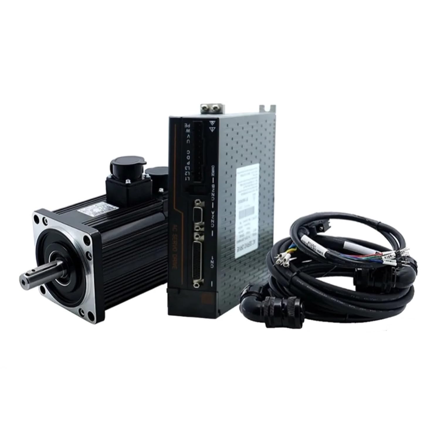 1pc 1.5KW 220VAC 110ST M05030 130ST M06025 M10015 5Nm 6Nm 10N Servo Motor with T3DF-L30F-RABF Engine Drive for Mill Engraver(No Brake,130ST 6Nm)