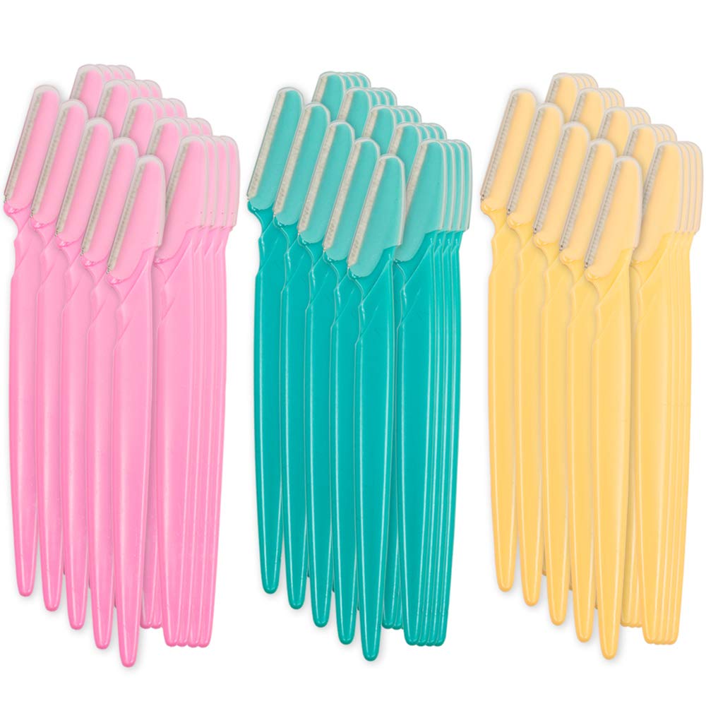 60 PCS Eyebrow Razor Facial Hair knife Remover Makeup Tools Trimmer