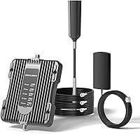 SignalBrick KT1 Cell Phone Booster for RV Truck Vehicle - 5G 4G LTE All Carriers AT&T Verizon T-Mobile, Bands 2/4/5/12/13/17/25, 100x Boost