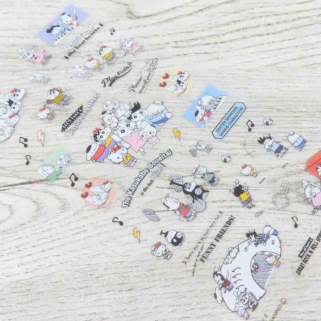 Amazon | クレヨンしんちゃん×サンリオキャラクターズ[シールシート