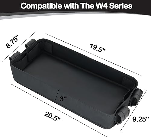 Miniatura 3 de Bandeja de aperitivos para cochecito Wonderfold Wagon Serie W, accesorios impermeables para niños, colocación de juguetes laterales de piel