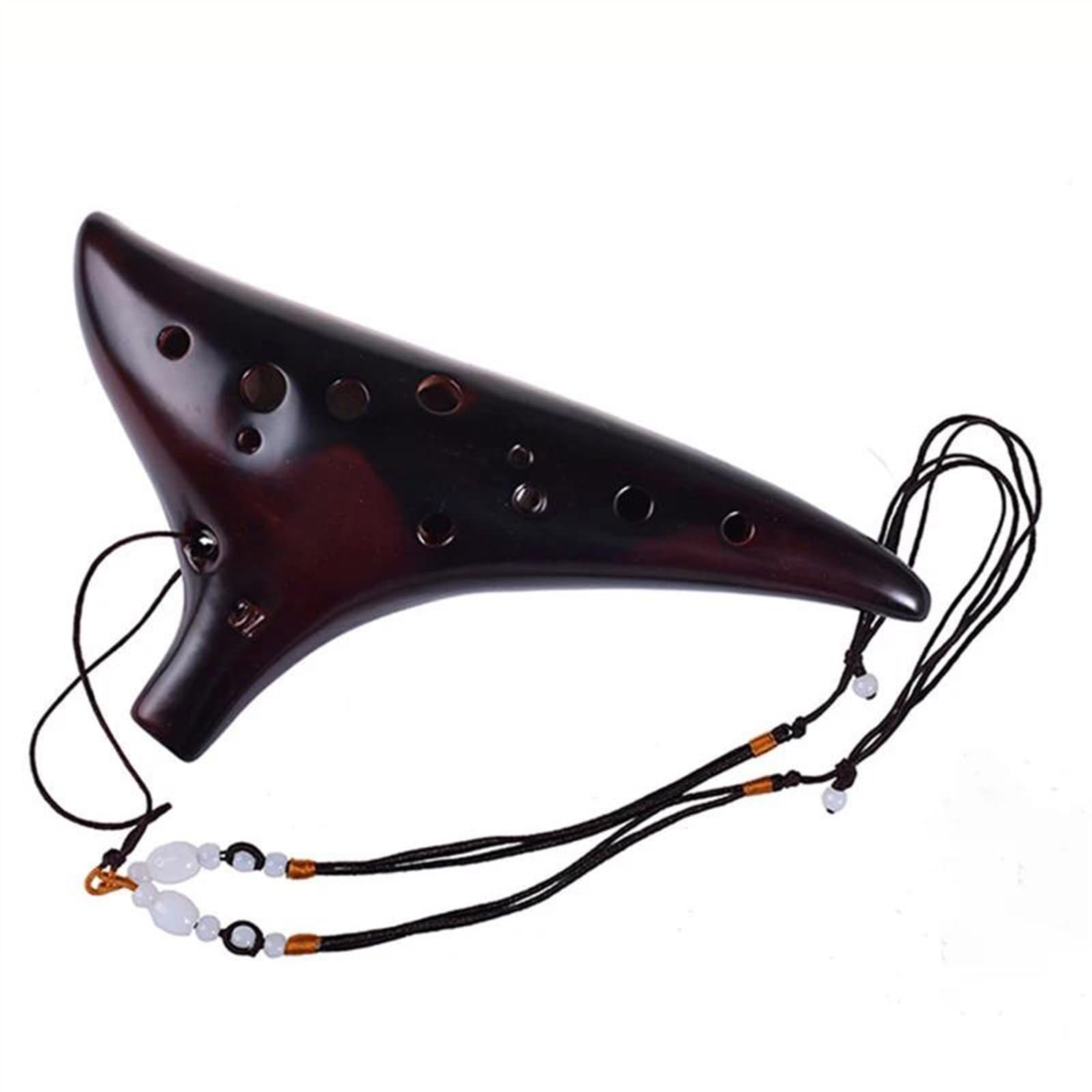 professionelle Leistung Okarina 12-Loch-Okarina, Alt-C-Taste AC-Keramik Okarina Des Zeitinstruments Professionelle Okarinas Mit Tasche