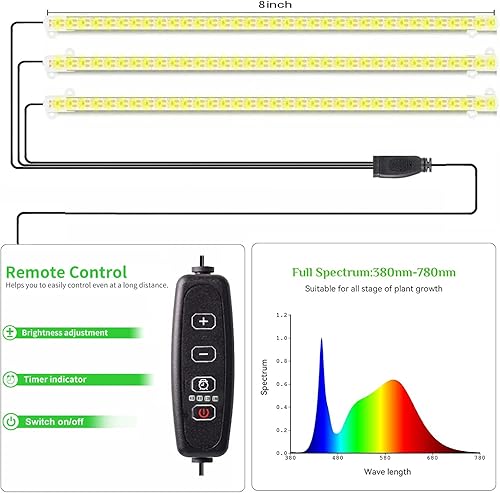 Miniatura 6 de Soporte para plantas de madera para interiores y exteriores, con luz de cultivo para esquina, de madera, escalonado, organizador para interiores y