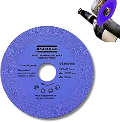 Disco de Corte Diamantado para Vidros Cêramicas Azulejos 100x22mm - Starfer