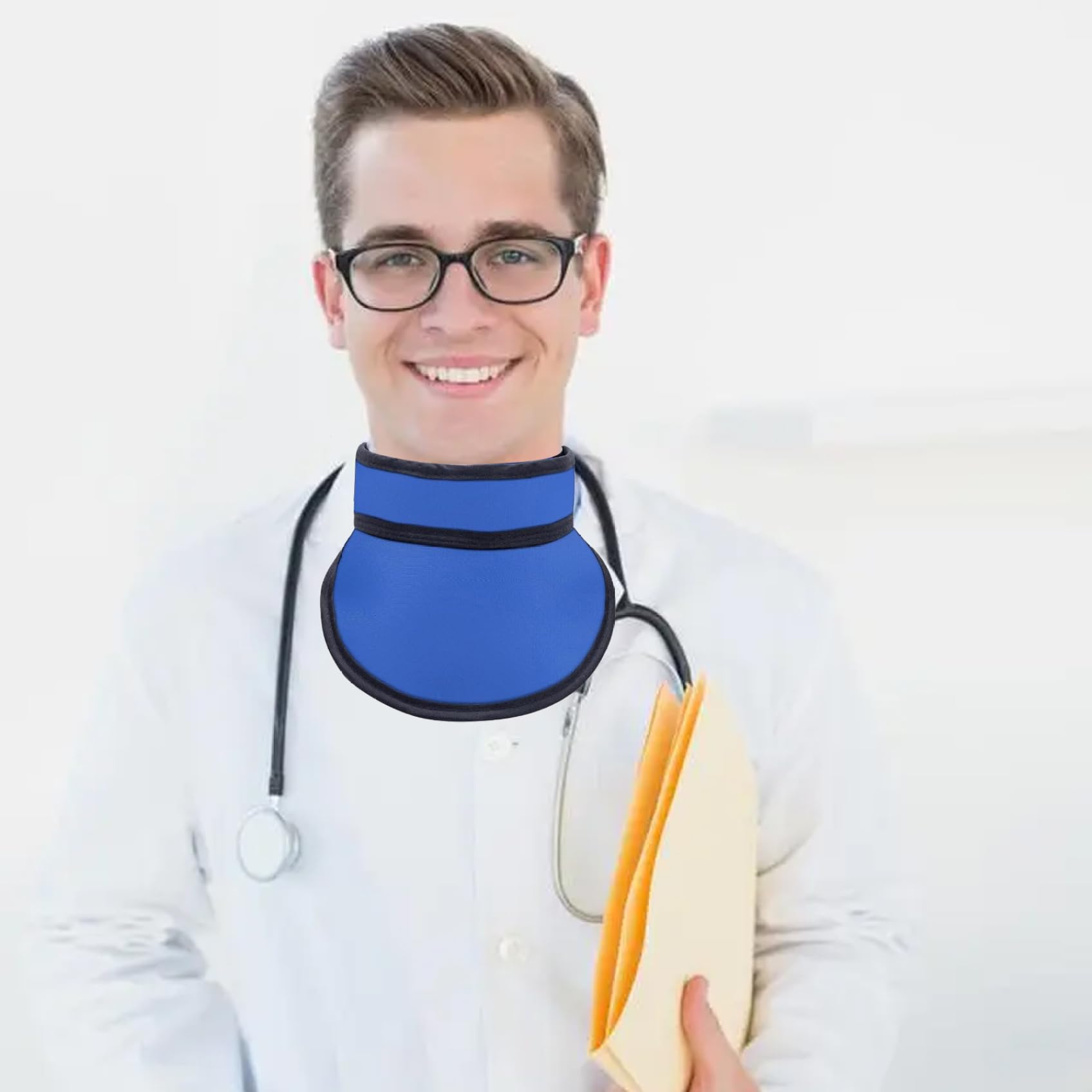 Protection des Rayons X du Tablier de Plomb, Collier de Plomb thyroïdien avec Une Protection du Cou Taille réglable par Les rayonnements, réglable pour Les Analyses IRM et CT
