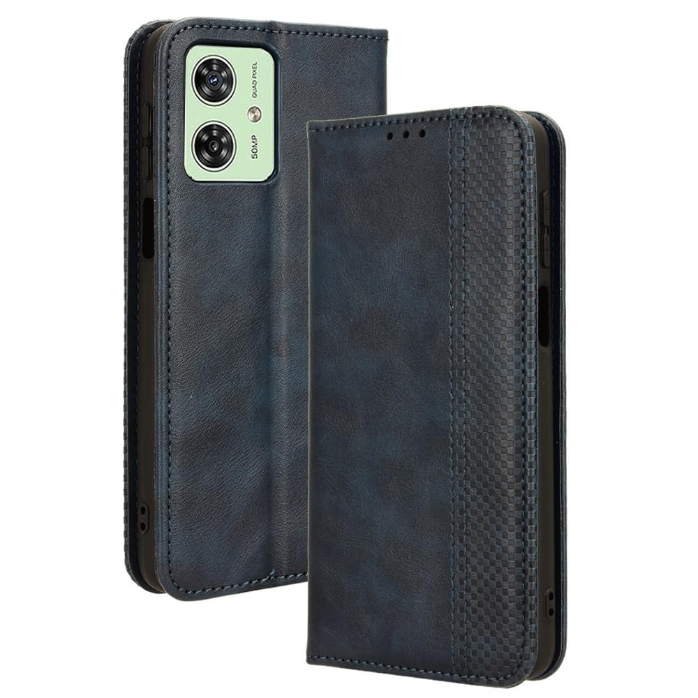 MingMing Custodia Per CAT S62 Pro Premium PU Custodia In Pelle Per Telefono Custodia Protettiva Magnetica Flip Wallet Cover, Compatibile Con CAT S62 Pro, Blu Scuro - Foto 12