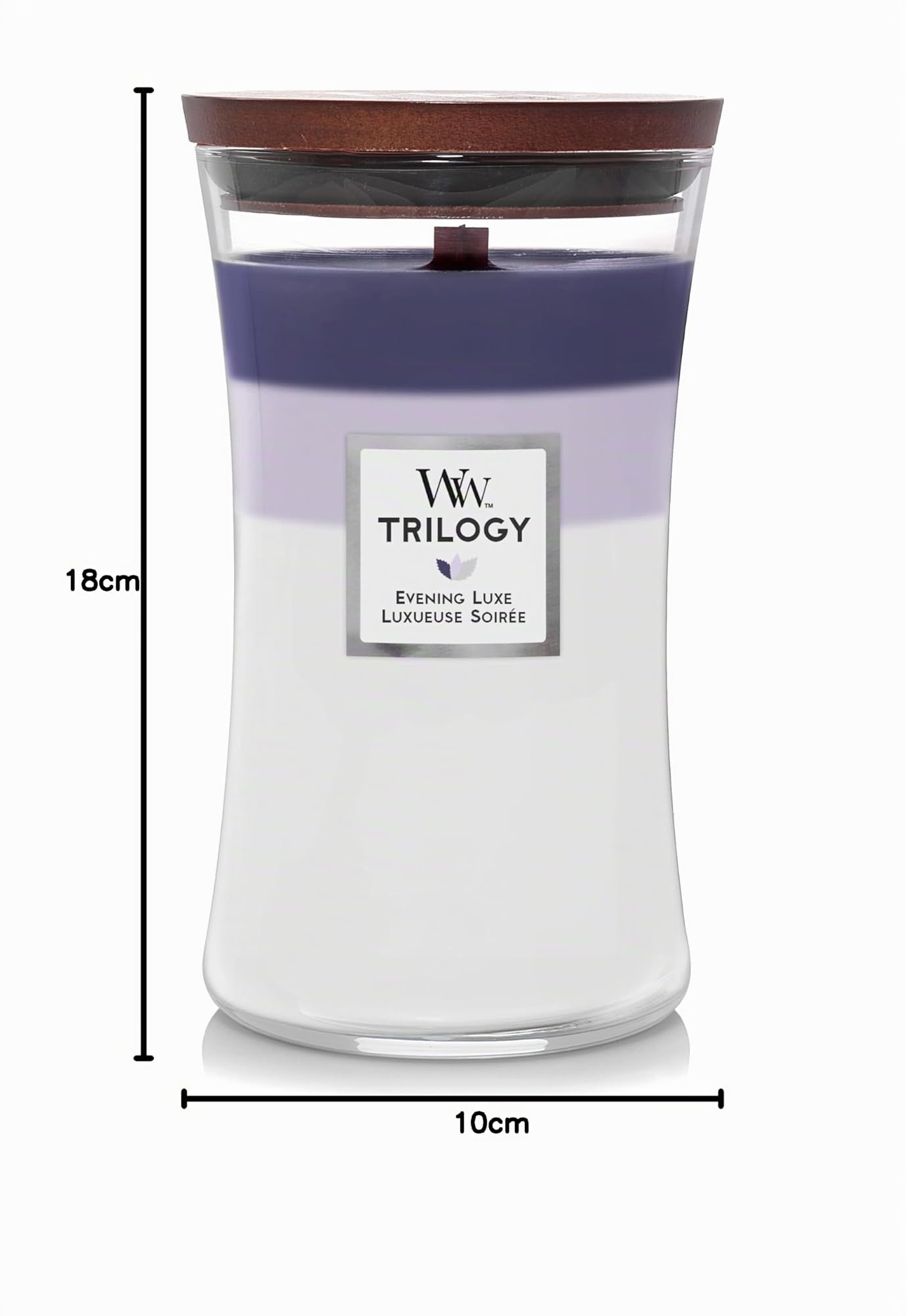 WoodWick Duftkerze Large Trilogy Evening Luxe - 18 cm/ø 10 cm