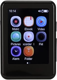 Leitor de MP3 MP4, leitor de MP3 HiFi 5.0, reprodutor de música com tela sensível ao toque de 2,5 polegadas sem perdas com alto-falante para escola diária (32 GB)
