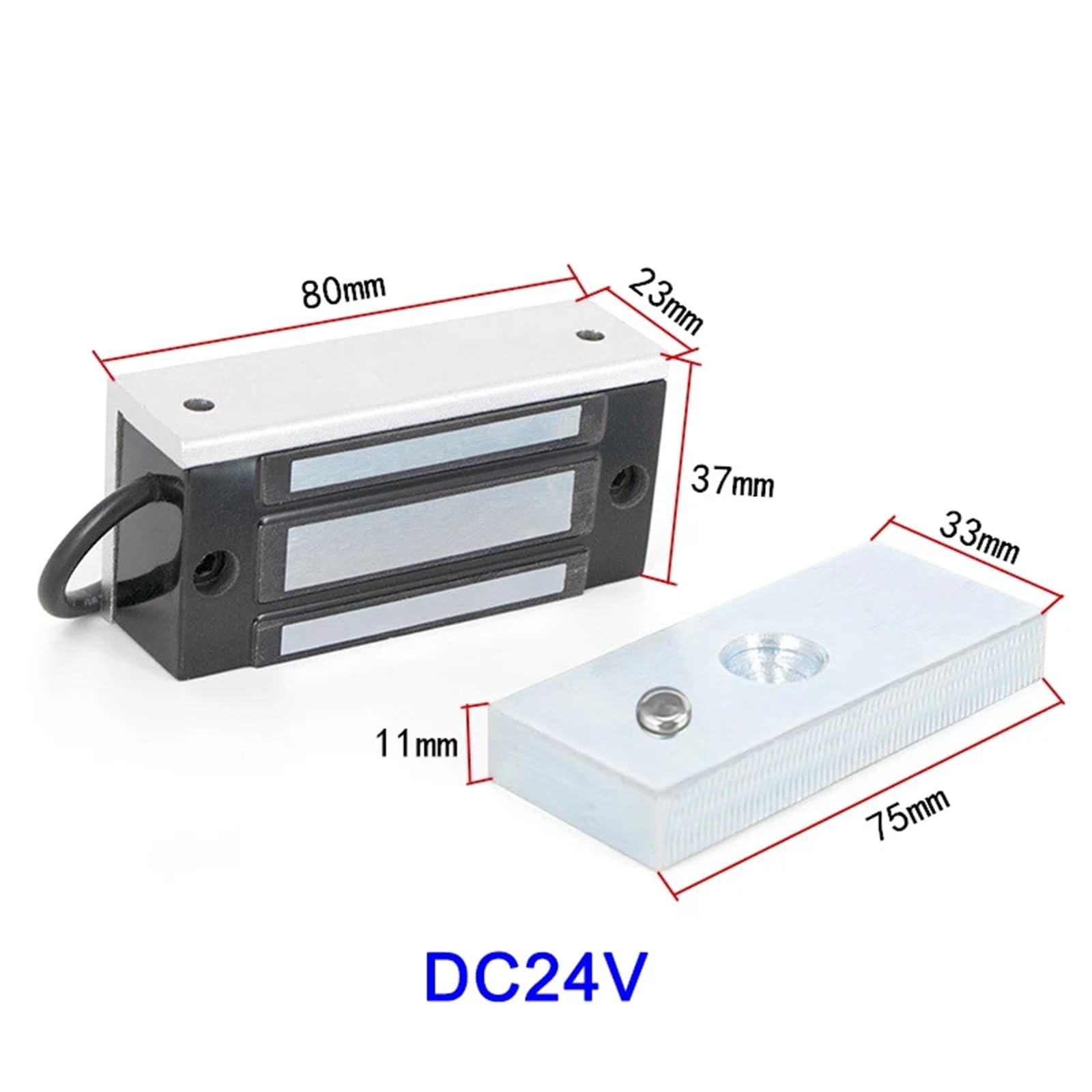 Elektromagnetyczny zamek elektryczny magnetyczny 60KG 100Lbs Siła trzymania dla Bezpieczeństwa Elektrycznego