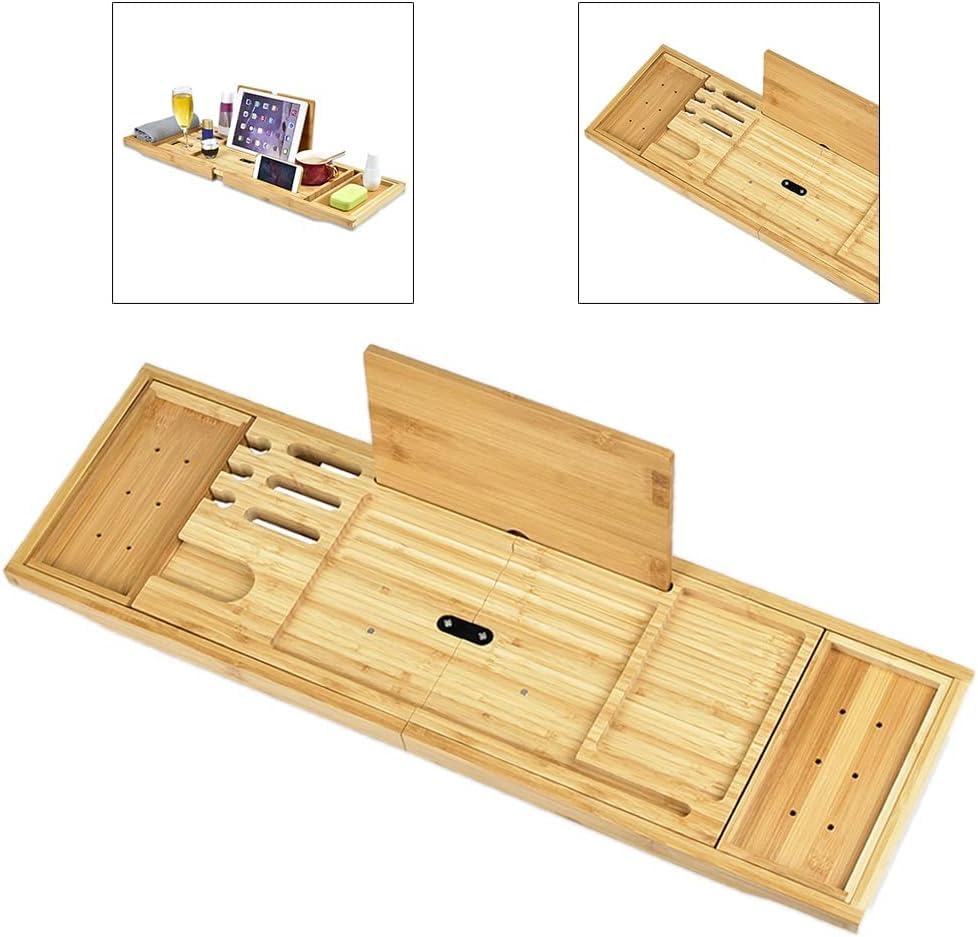 Cadeau idéal pour couples : plateau de baignoire en bois de spa
