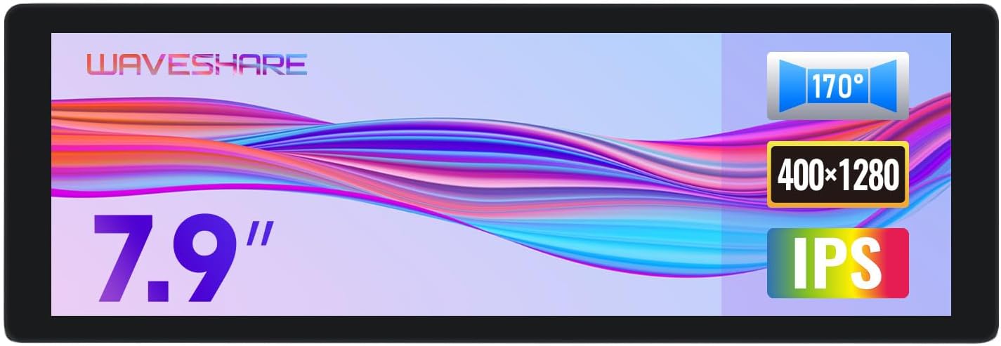 Amazon.com: waveshare 7.9inch IPS Display, 400×1280 Pixel, Compatible ...