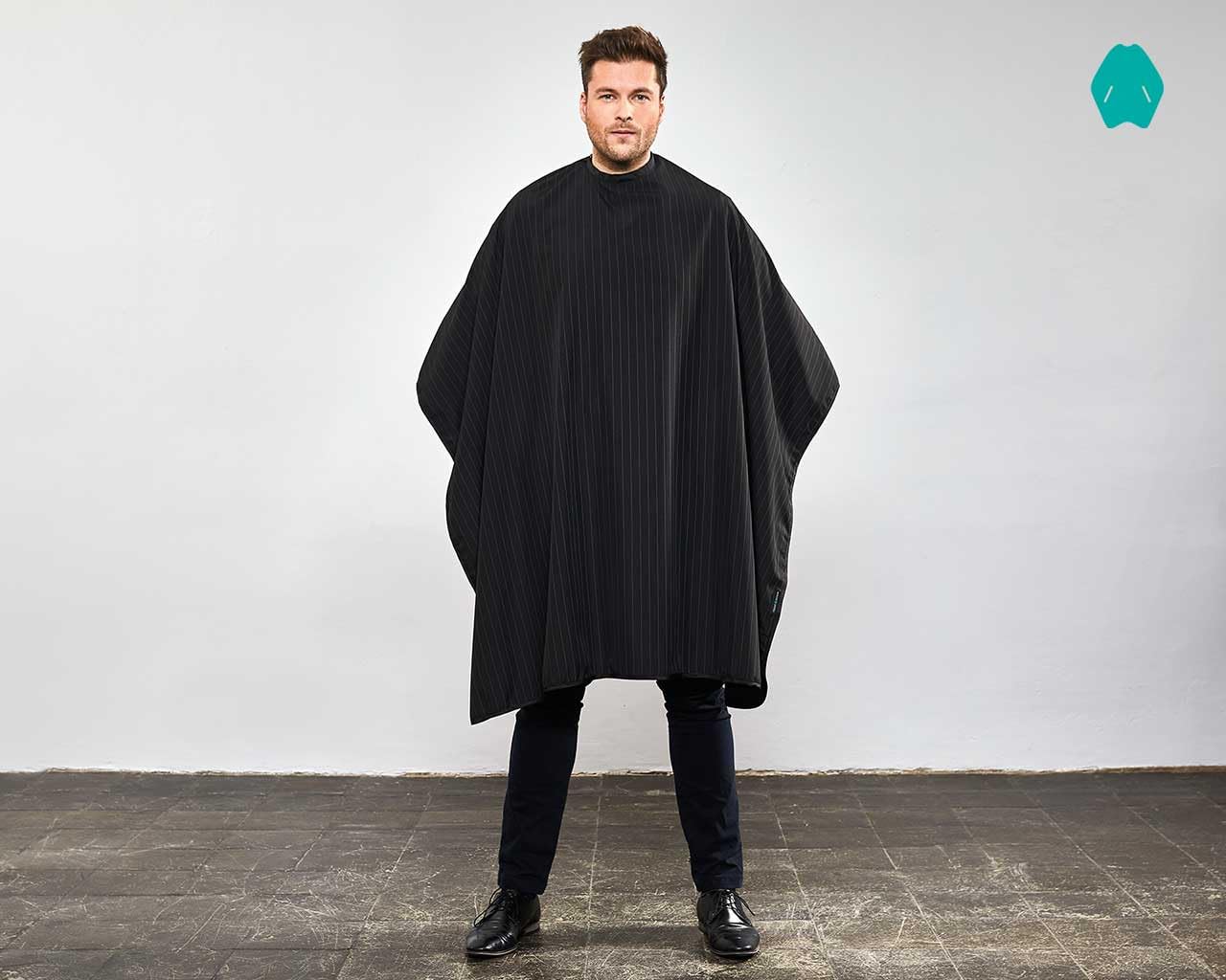 Trend Design Capa de corte de pelo para hombre, color negro, 0,21 kg
