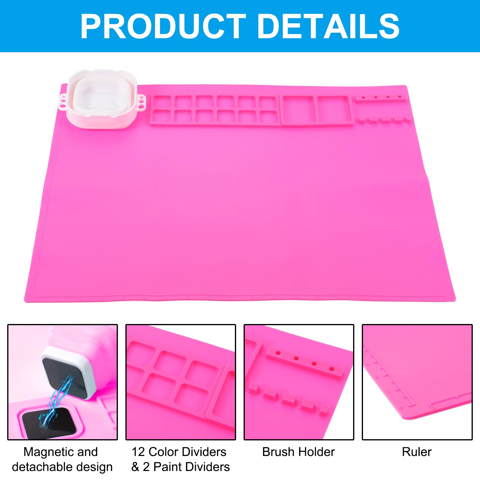 PATIKIL 20" x 16" Silicone Craft Mat - Image 3