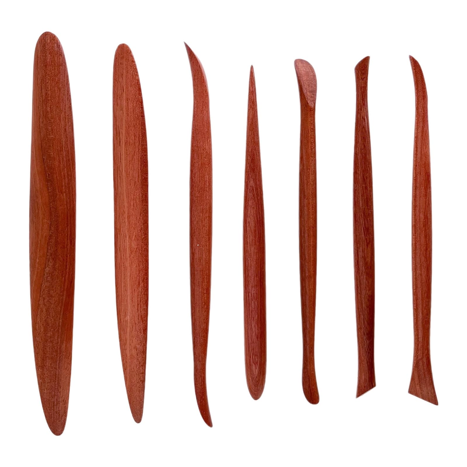 7 Pièces Ébauchoirs En Bois Ergonomique Ensemble d’outils Molage En Bois Polyvalent pour Céramistes, style to 1