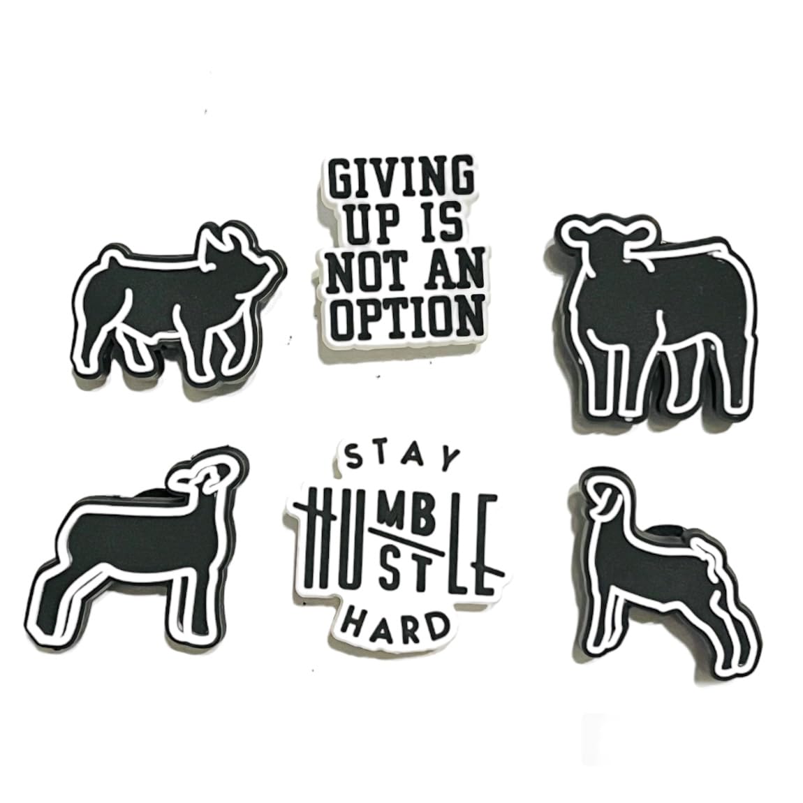 Livestock Show Animals Agriculture Stockshow Animal Shoe Charm Set