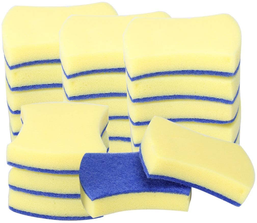 XYWHPGV 20 Pieces Non-Scratch Scrubbing Sponges 5.4 x 4.4, Scrubbing Pads, Cleaning Pads, Easy to Use for Kitchen Scrubbing, Washing Dishes, Cleaning(07a00 dbdd1 1a59c 3f
