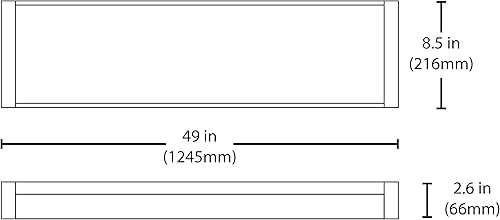 Miniatura 7 de NICOR Iluminación LED envolvente regulable de 4 pies con lente acrílica prismática en 4000K (ACW-20-4S-UNV-40K)