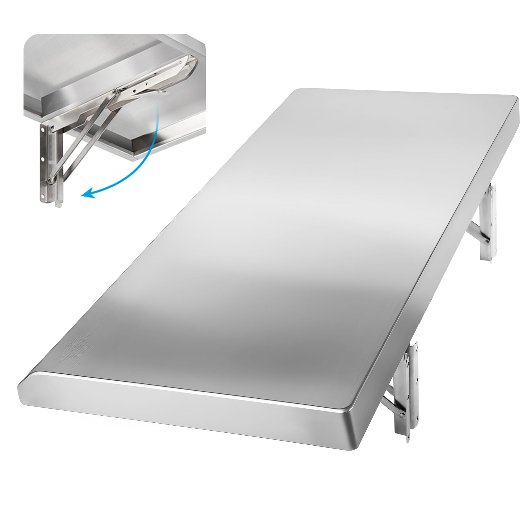 Stainless Steel Folding Concession Shelf 24" x 18"
