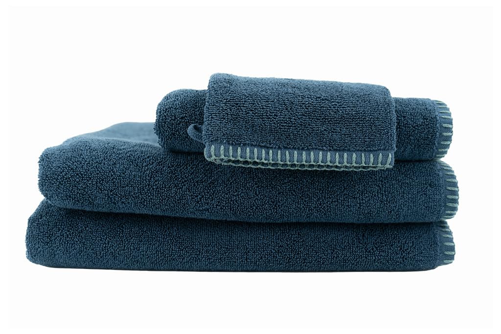 Toison d'Or Hand Towel, Cotton, Navy, 50X100