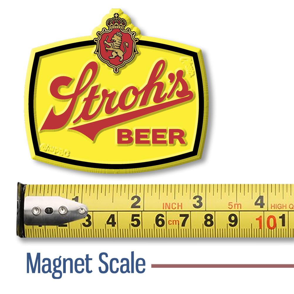 Amazon.com: Stroh's Beer Logo Magnet by Classic Magnets, 3D Rubber