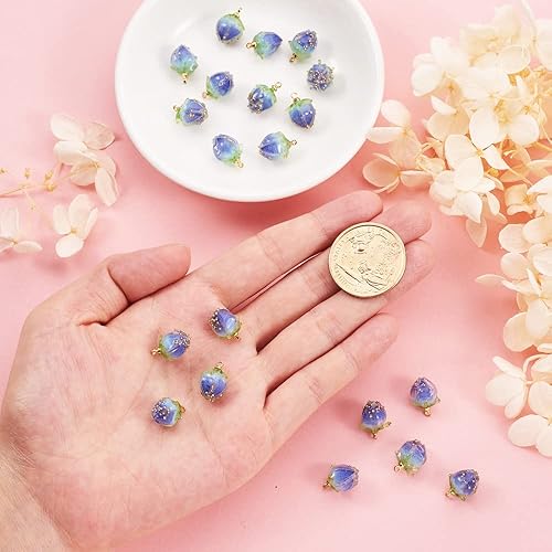 Miniatura 3 de Colgantes de resina Real Buds para hacer joyas de bricolaje, Resina, Resina