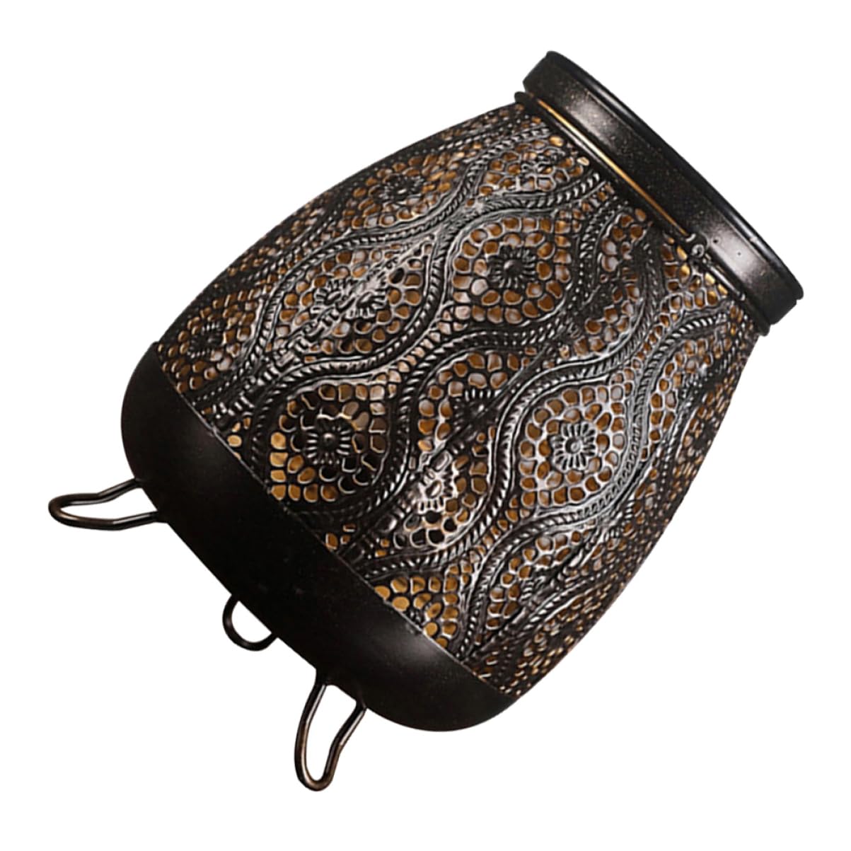 Cabilock 1pc Wrought Iron Lantern Ornament Handicraft Lantern Iron Art Lantern Home Lantern Decor Lantern Home Decor Lantern Adornment Home Ornament Iron Art Adornment Iron Art Handicraft