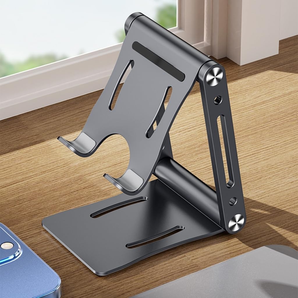 Foldable Cellphone Holder Universal Desktop Mobile Phone Cradle Height Adjustable Tabletop Phone Support Holder Portable image 2