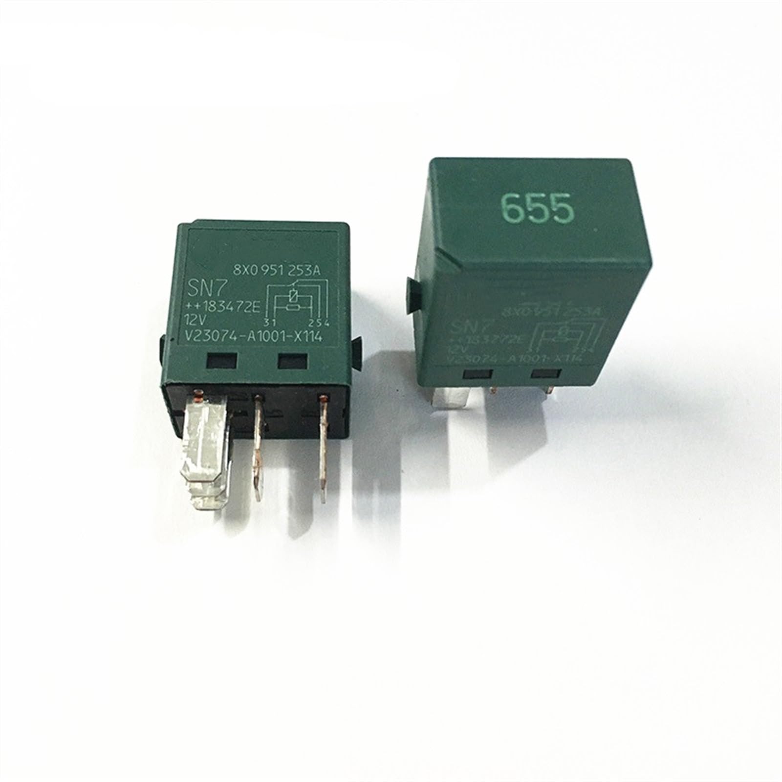 Relé automotriz 12V de 5 pines interruptor electromecánico de repuesto 655 2