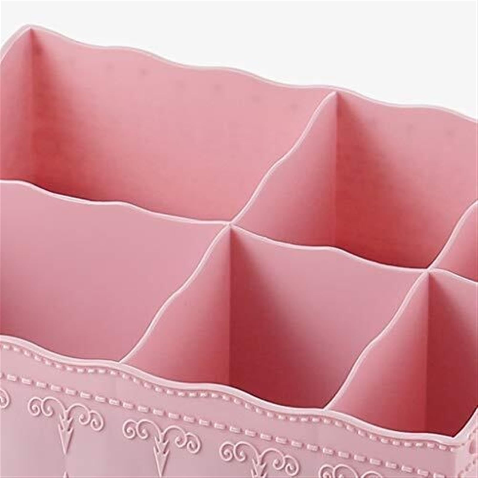 Organizer Trucchi Multifunzione, Scatola Di Plastica Per Riporre Cosmetici, Toletta, Trucco, Arancione Per Decorare Make Up Organizer(Beige)