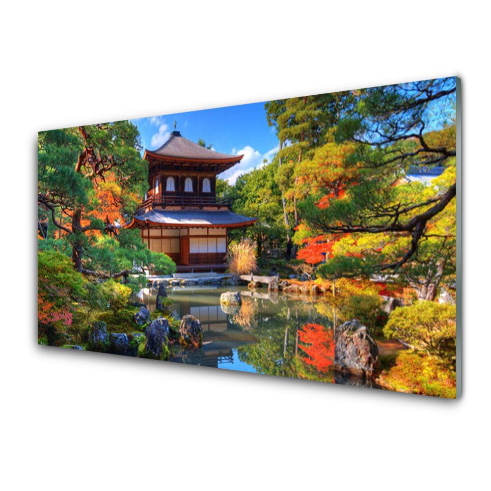 Tableau mural moderne en verre trempé 100x50cm pour illuminer les murs sombres