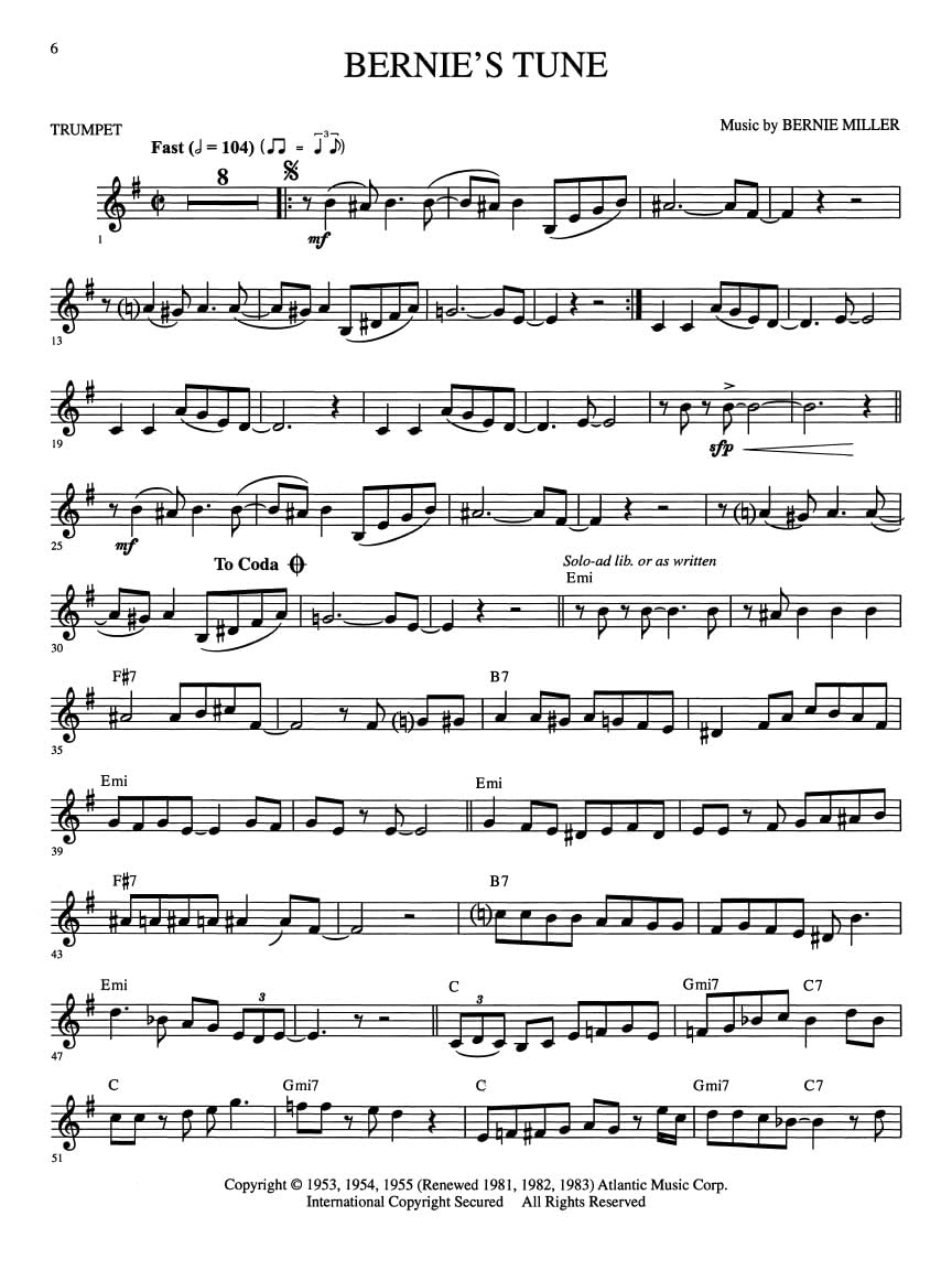 Jazz & Blues: Play-Along Solos for Trumpet [With]