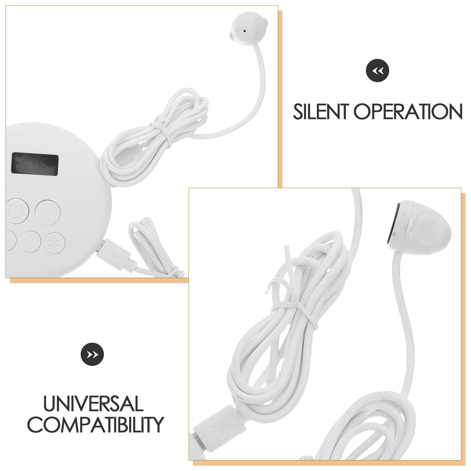 DOITOOL Cliccatore Schermo Automatico per Telefono Touch USB | Abs Bianco, Funzionamento Silenzioso, per Lunghe Dirette e Maratone di Gioco