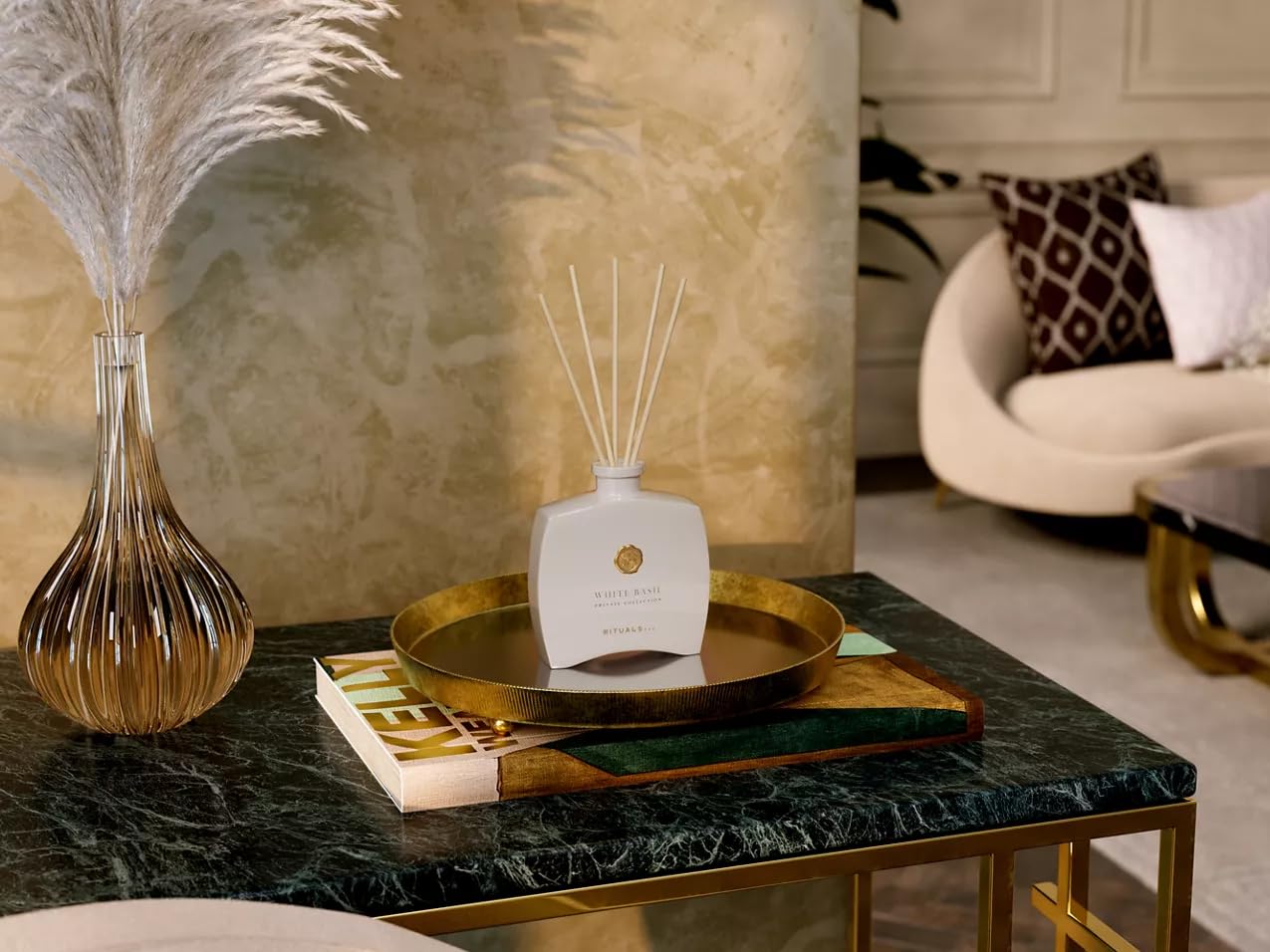 Rituals Private Collection - Difusor de varillas de albahaca blanca, 100 ml, varillas de fragancia
