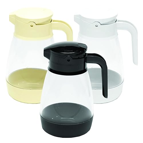 Miniatura 4 de Service Ideas SY916BL Dispensador de jarabe, 16 onzas, negroClr