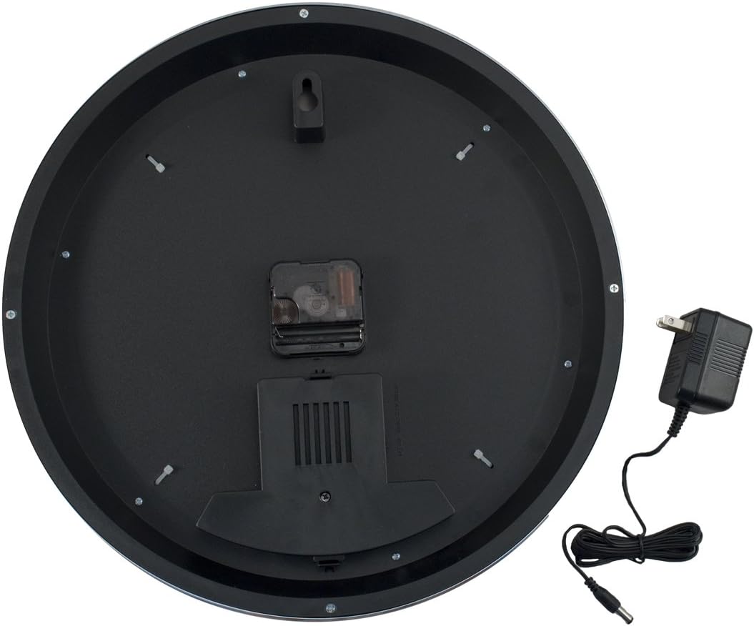 Blue Oval Industries Flaming Running Horse Orange Light Up Neon Wall Clock 15-Inch Made for Mustang