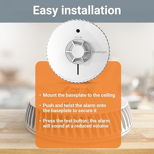 Miniatura 5 de FireAngel - Alarma de calor con batería sellada de 10 años, FA6720-R (HT-630 de repuesto, nueva generación)