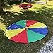 LEADSTAR 6FT Juego De Paracaídas de Color para Niños Arco Iris Juegos...