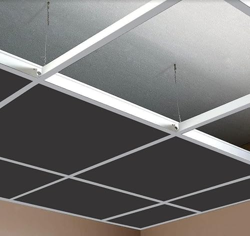 Ceiling Expert Ltd White 10M2 Silver Suspended Ceiling Grid System 600 X 600Mm 24Mm Wide, Complete Grid System (Tiles Not Included)