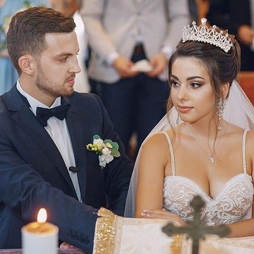 Miniatura 2 de COCIDE Tiara y corona para mujer con diamantes de imitación, para fiesta de cumpleaños, tiaras de princesa para niñas, accesorios para el cabello