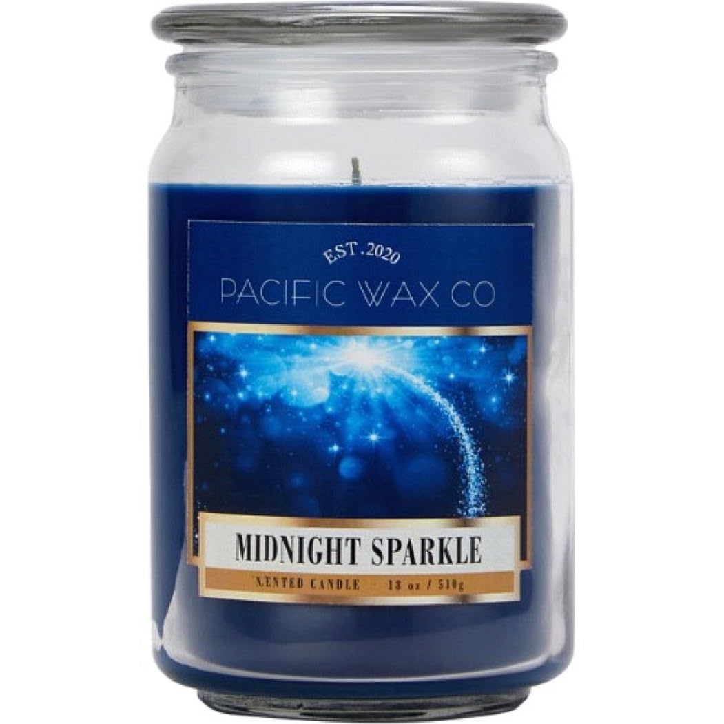 Atmosphere Blue Pacific Wax Co Midnight Sparkle Scented Candle